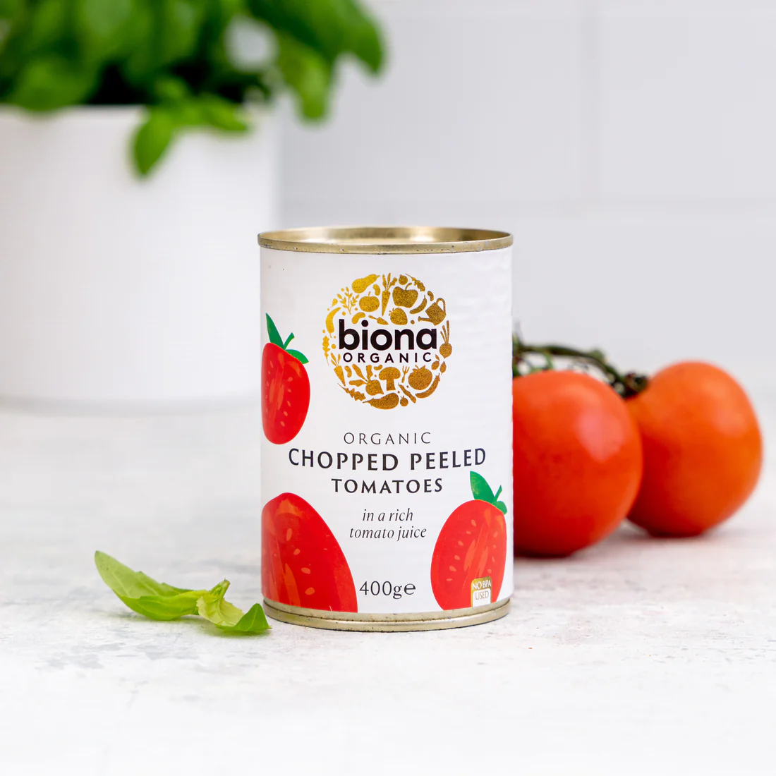 biona organic , organic chopped peeled tomatoes