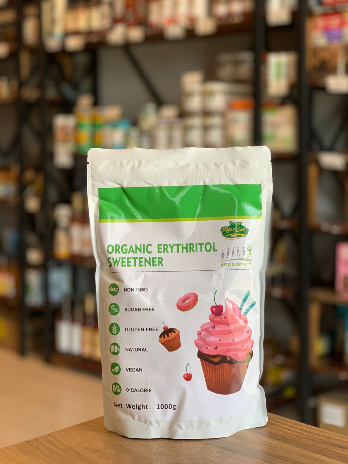 Organic erythritol sweetener