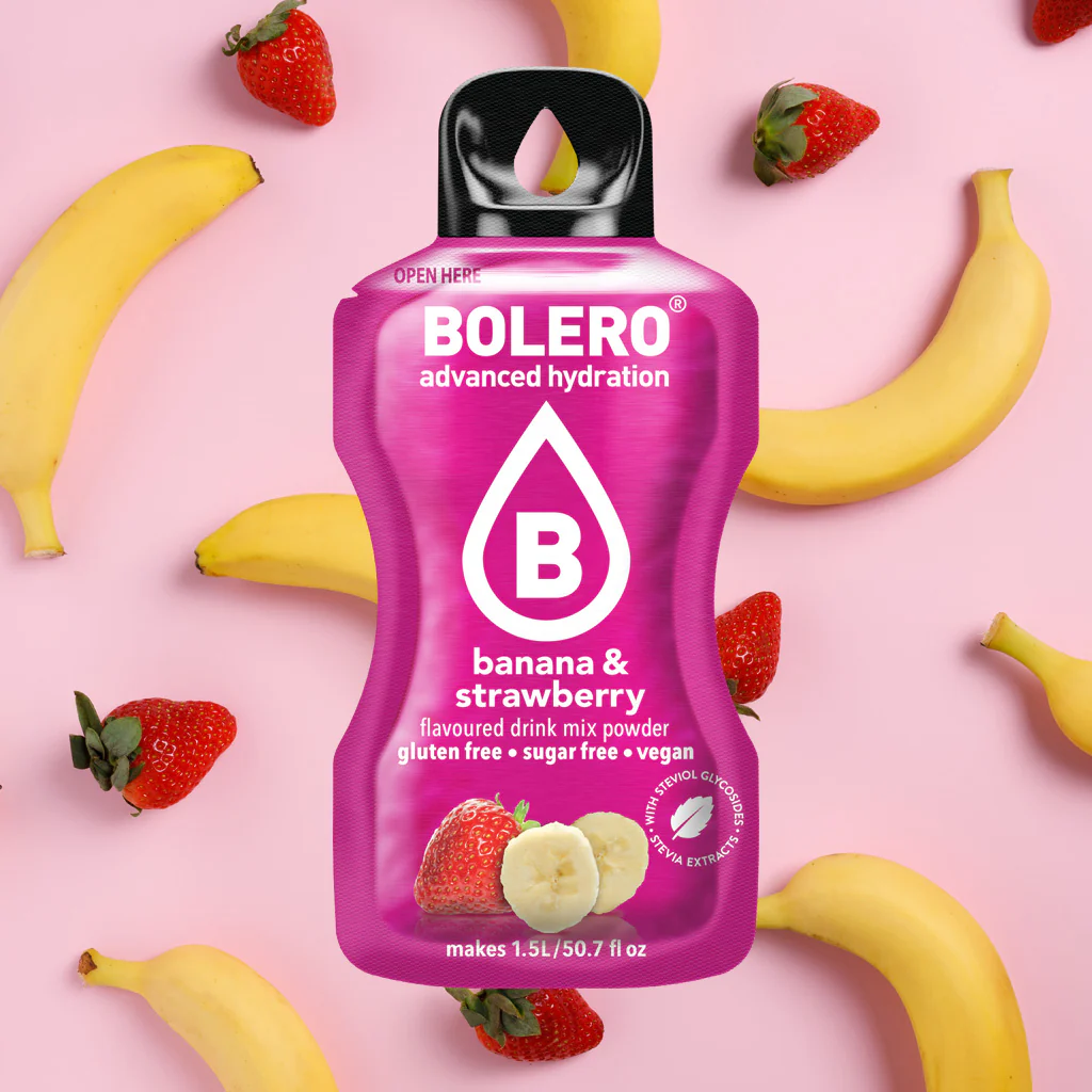 Bolero advanced hydration banana and strawberry flavour