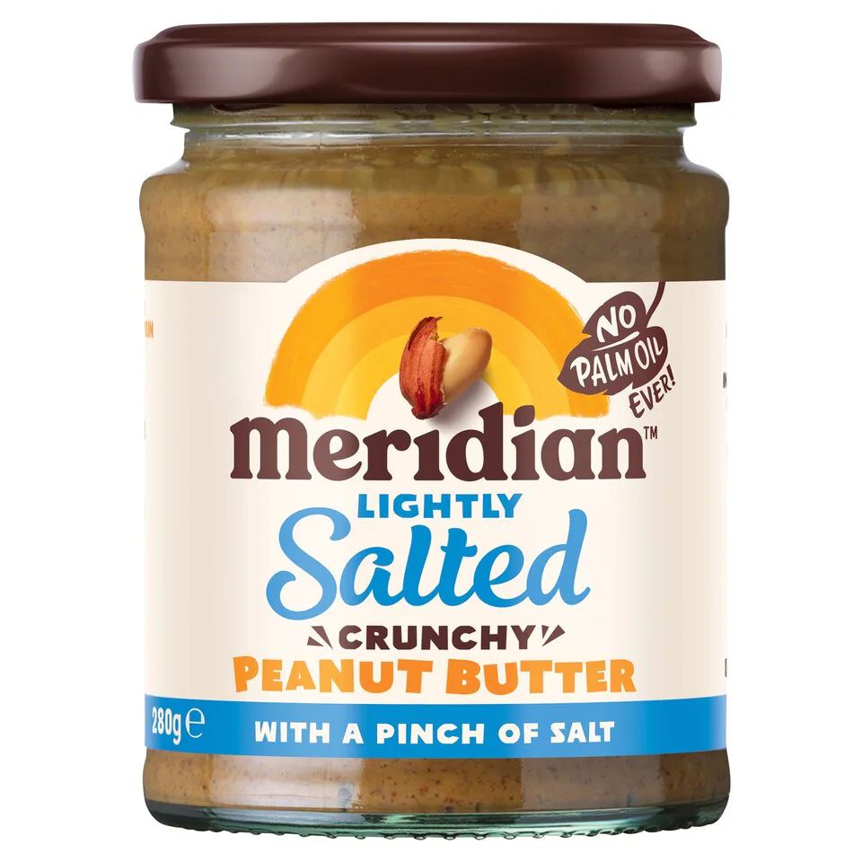 Meridian lightly salted crunchy peanut butter , 280g