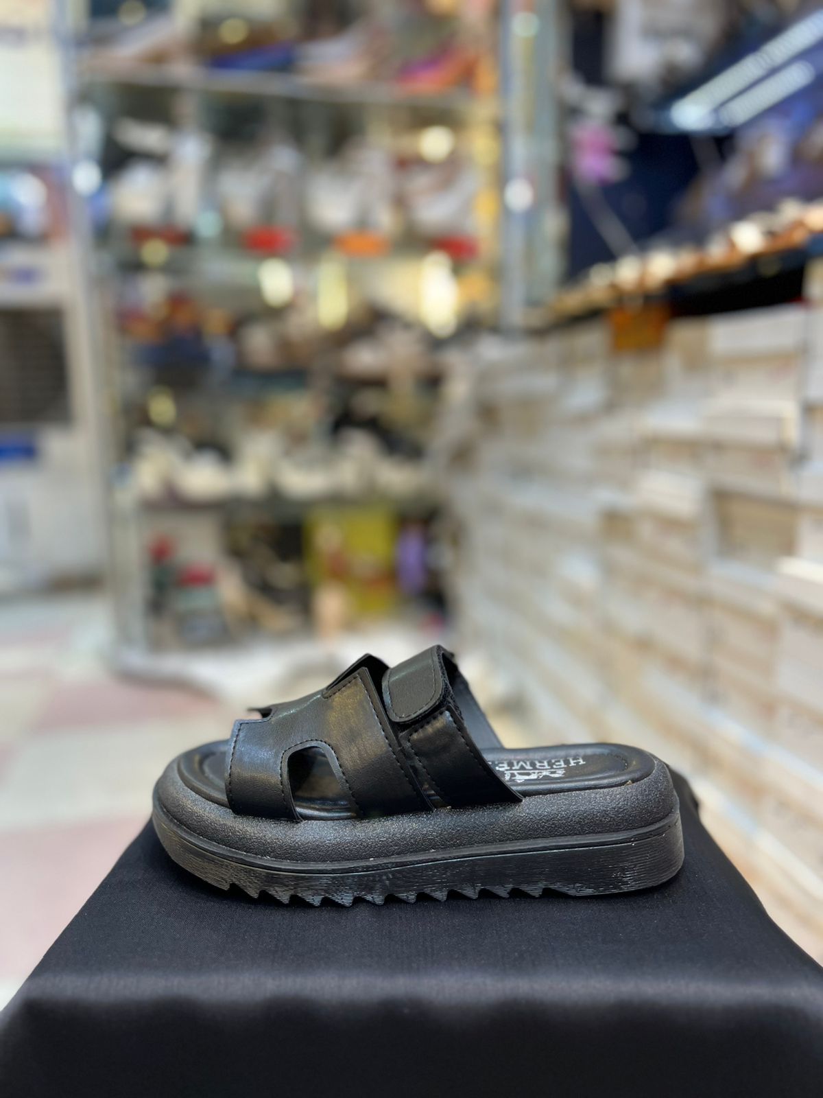 Women's Fashion Slide Sandals Summer Adjustable Strap Open Toe Leather Sandals
