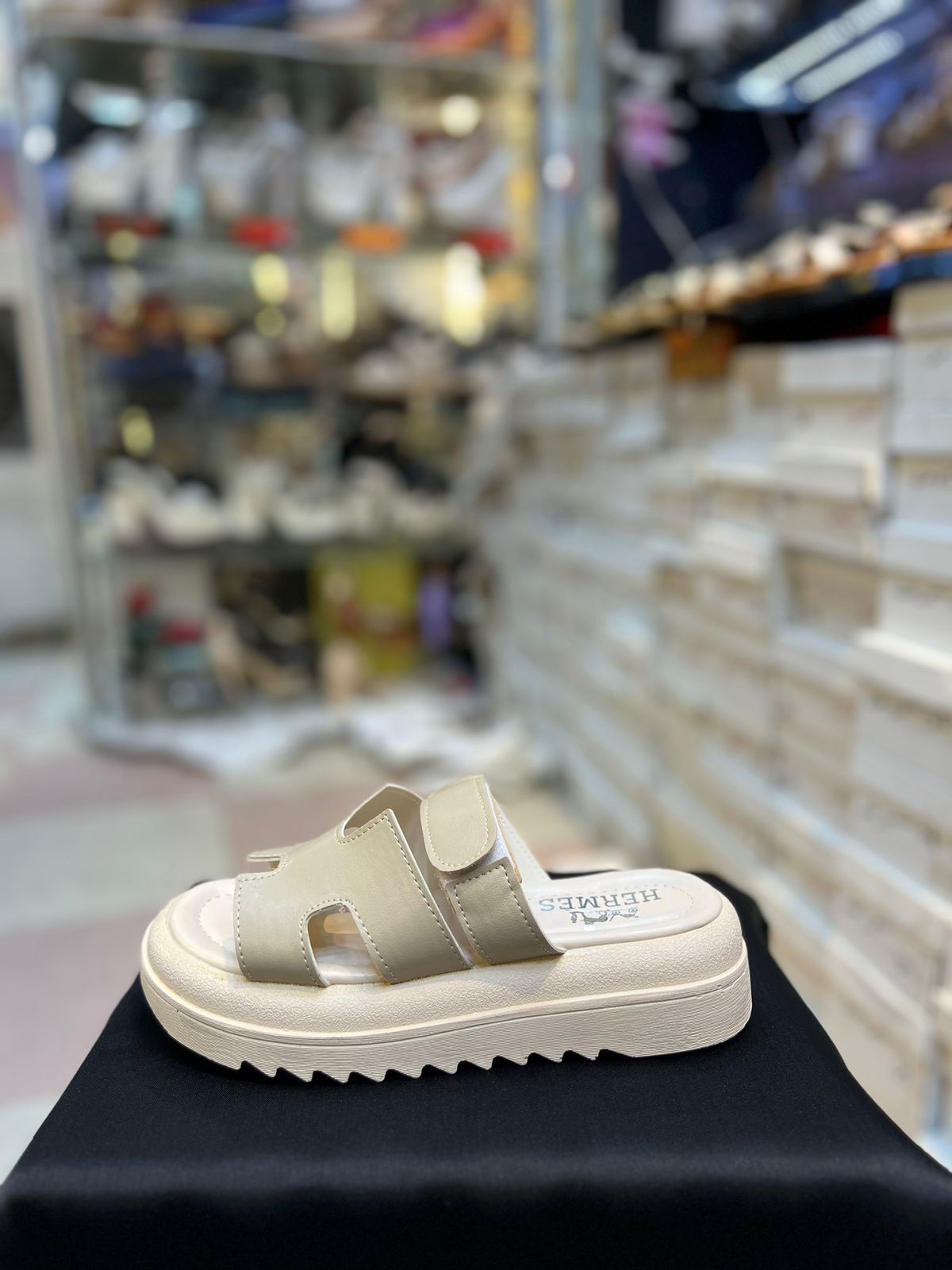 Women's Fashion Slide Sandals Summer Adjustable Strap Open Toe Leather Sandals