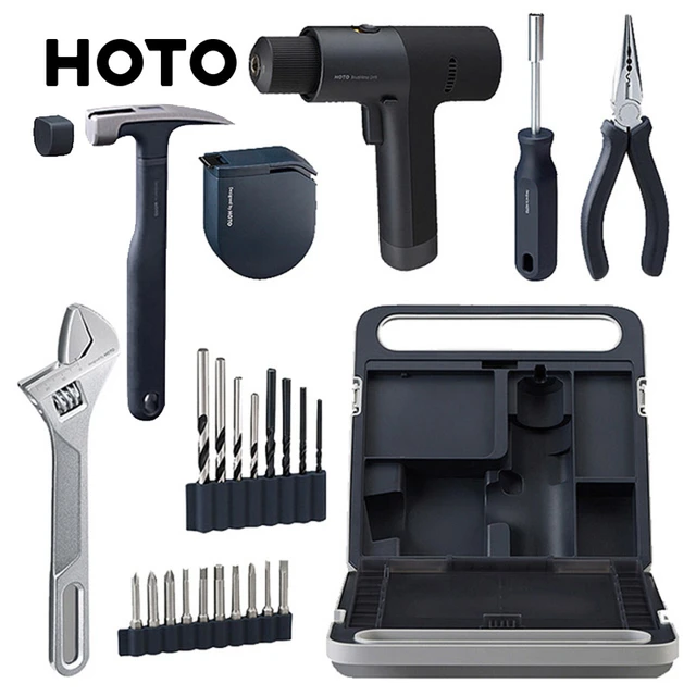 Hoto 12v Brushless Drill Tool Set