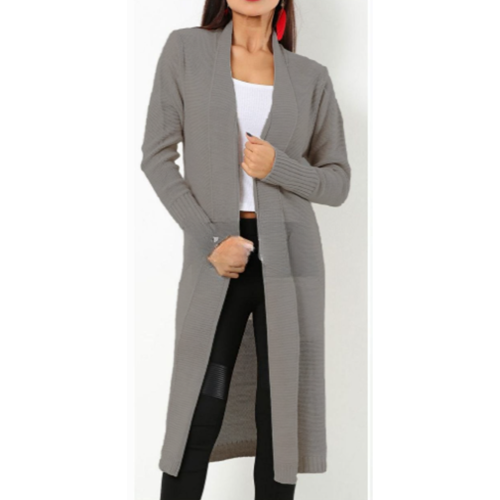 Women Long Cardigan Open Front Sweater