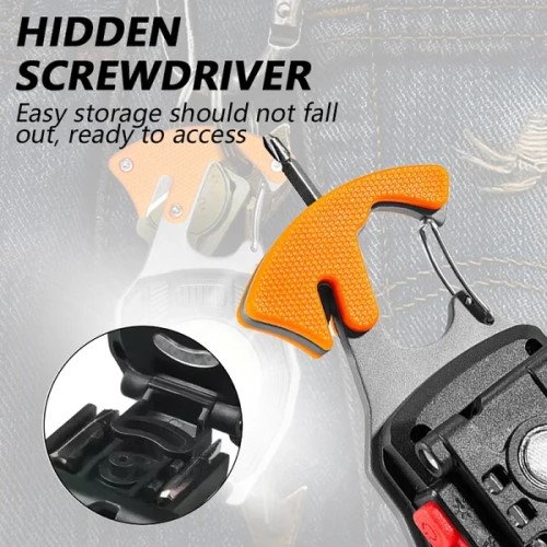 Multifunctional LED Flashlight Keychain, Outdoor Tools, USB Recharge, Work Light with Cigar Lighter, Portable Emergency Multitool