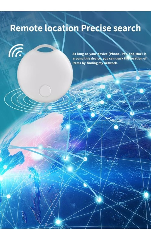 Apple Find My Andrea Mini Smart Car Key Tracker Air Tag GSP Tracking Kids Pet Bluetooth Locator Work with IOS System