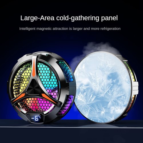 X42 Magnetic Cooling Fan for iPad, Custom Cooler with Digital LED Display, Type-C Charger, Cooler for iPad, iPhone, Mac