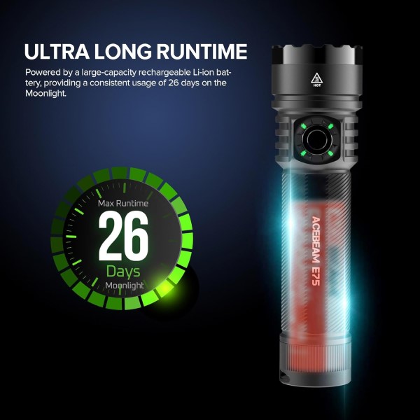 ACEBEAM E75 High-Performance Flashlight