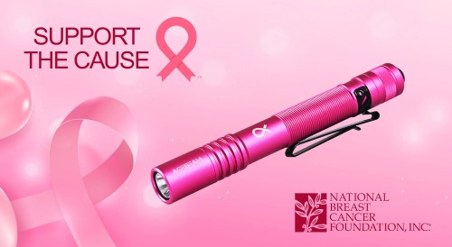 Acebeam Pokelit 2aa Nbcf Breast Cancer Pink Flashlight