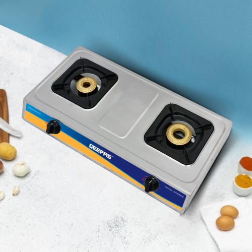 موقد غاز ثلاثي الشعلات من Geepas - تصميم جذاب، موقد غاز بثلاث شعلات
