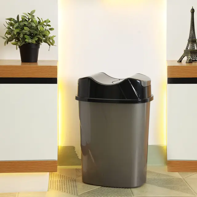Royalford Plastic Dust Bin | Wet/Dry Garbage Bin with Lid | 8.5L color option
