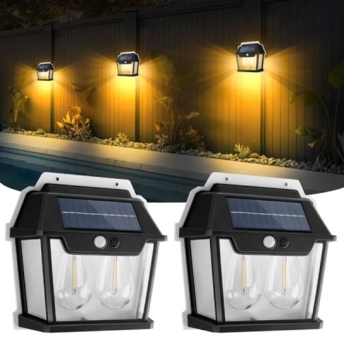 2 Led Solar induction Wall lamp
