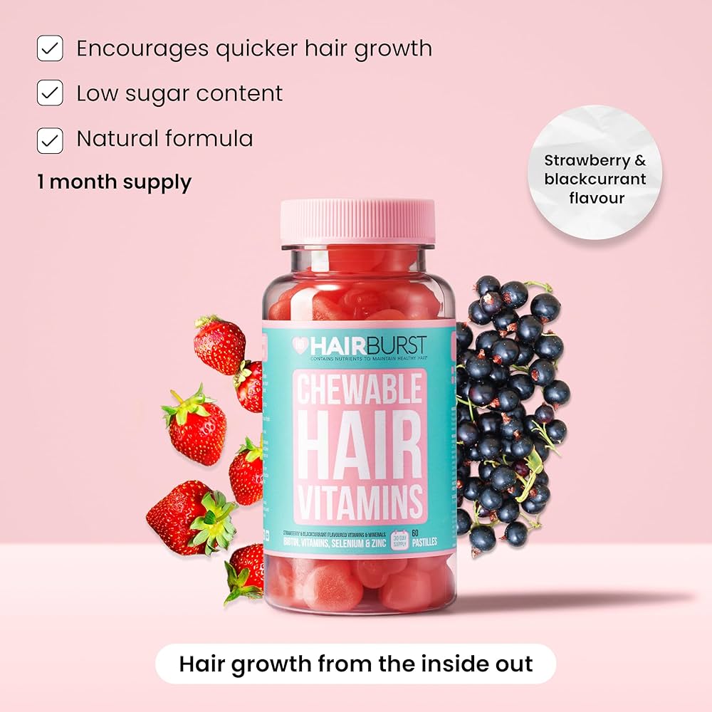 Hair brust  chewable hair vitamins 60pastiles