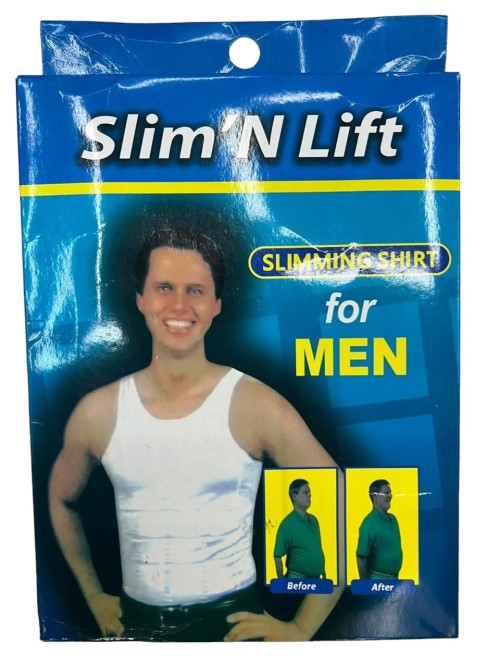 Men Slimming Body Shaper Vest Shirt Abs Abdomen Slim Stretchable Tummy Tucker Vest