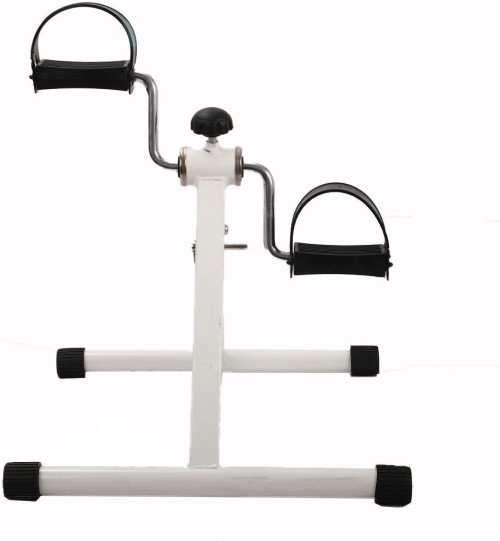 Mini Undercounter Exercise Bike with Adjustable Resistance and Foldable Storage