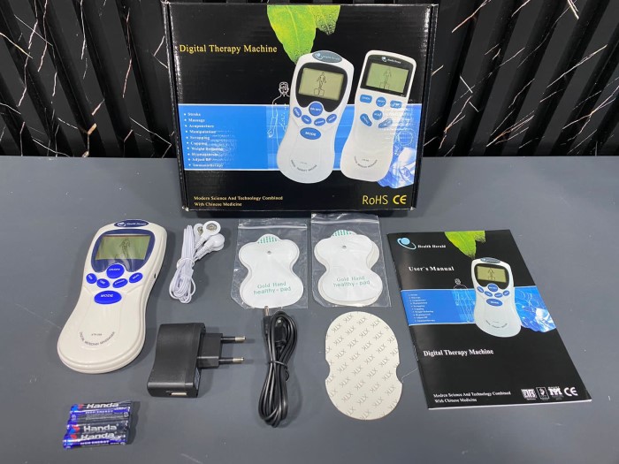 YUYTE Digital EMS/TENS Stimulation Device with 2 Electrode Pads
