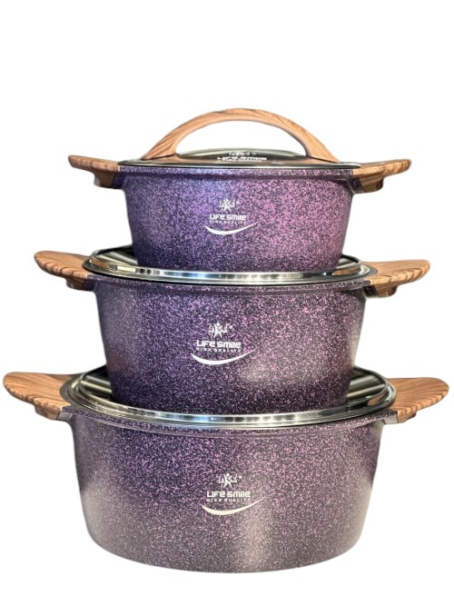 Life Smile Granite Cookware Set