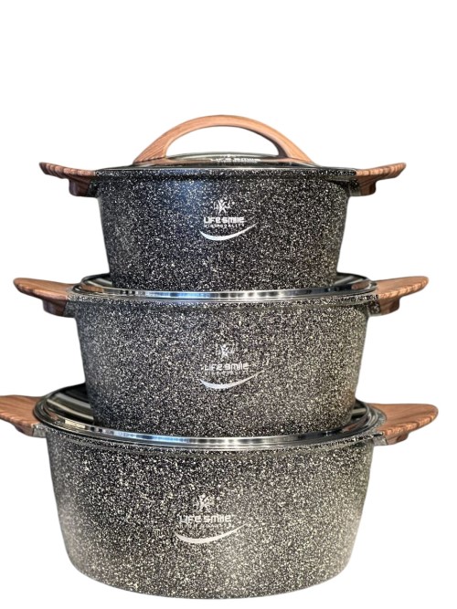 Life Smile Granite Cookware Set