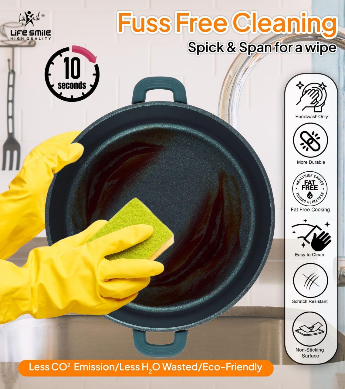 Life Smile 7 Piece Kitchen Cookware Set
