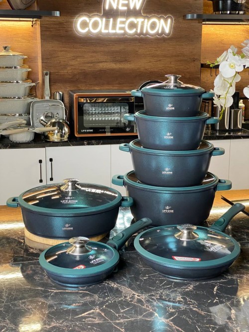 Life Smile 7 Piece Kitchen Cookware Set