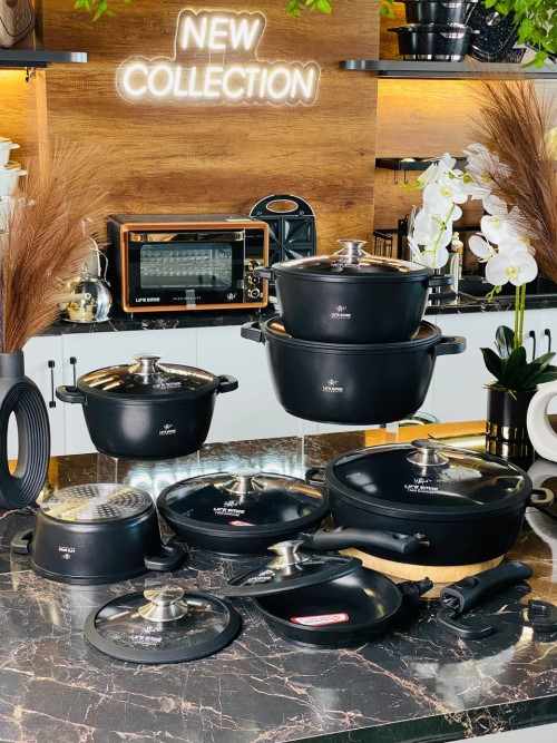 Life Smile 7 Piece Kitchen Cookware Set