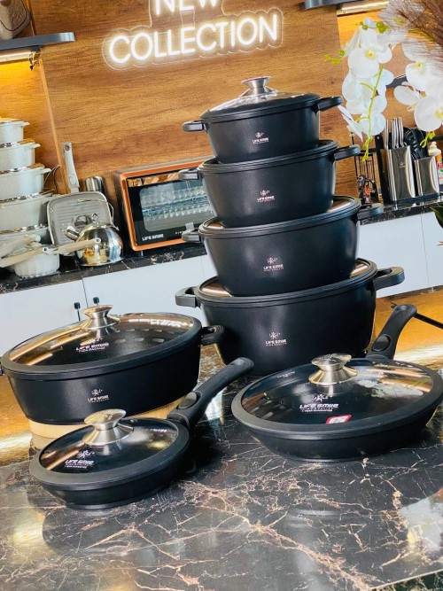 Life Smile 7 Piece Kitchen Cookware Set