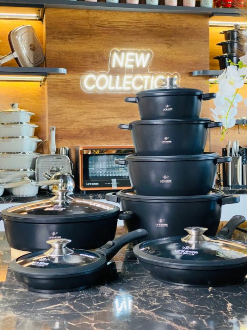 Life Smile 7 Piece Kitchen Cookware Set
