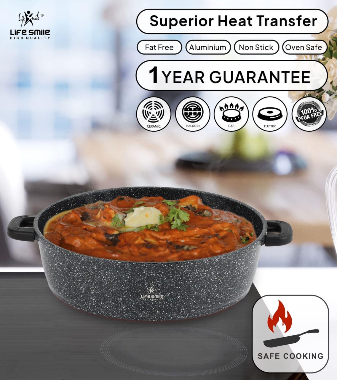 Life Smile 7Piece Kitchen Cookware Set