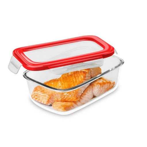 Rectangular Glass Air Tight Container 0.4L color option
