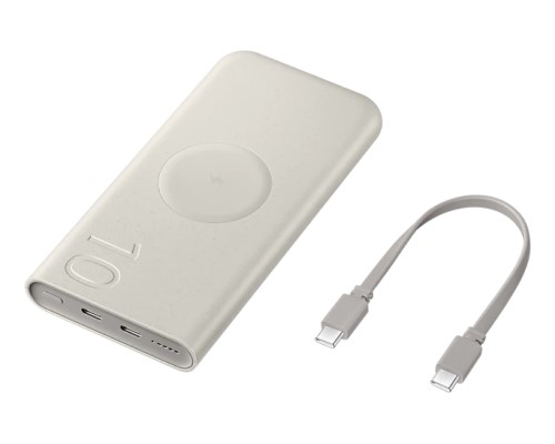 Samsung 10000mAh Wireless Power Bank - Beige