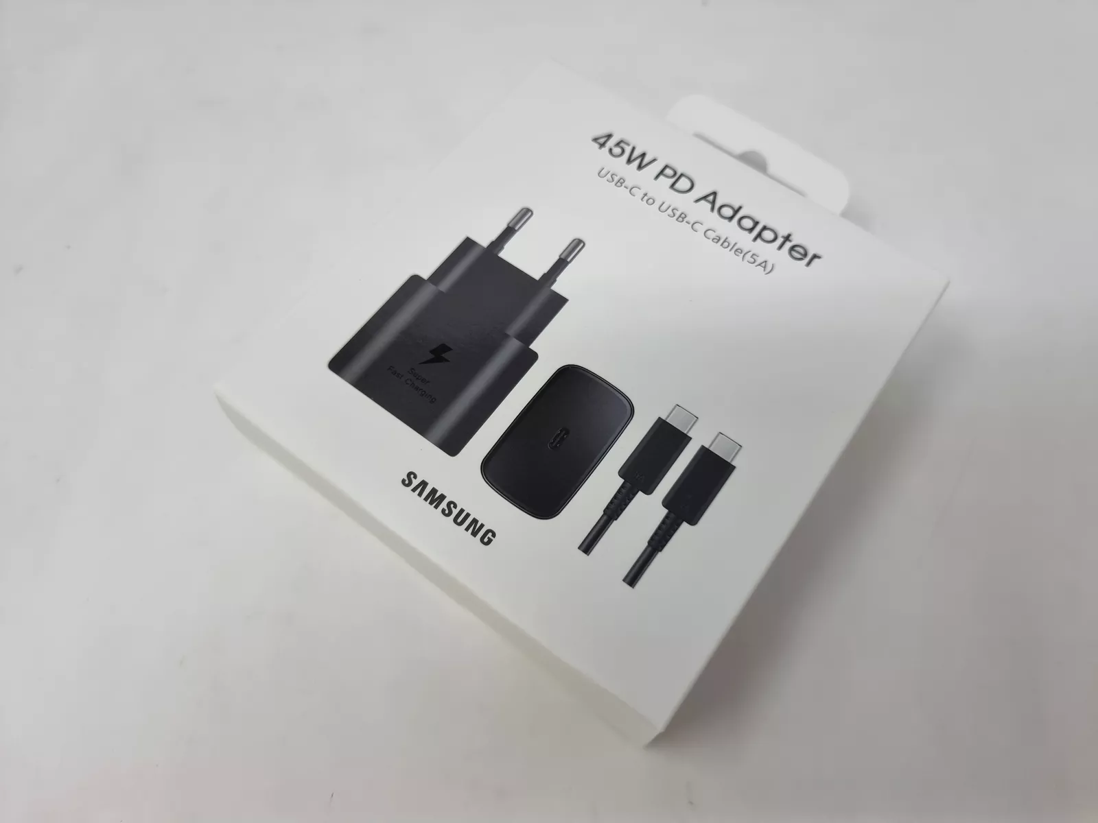 Samsung Genuine 45W Power Adapter  (with 5A 1.8m C to C  cable)
