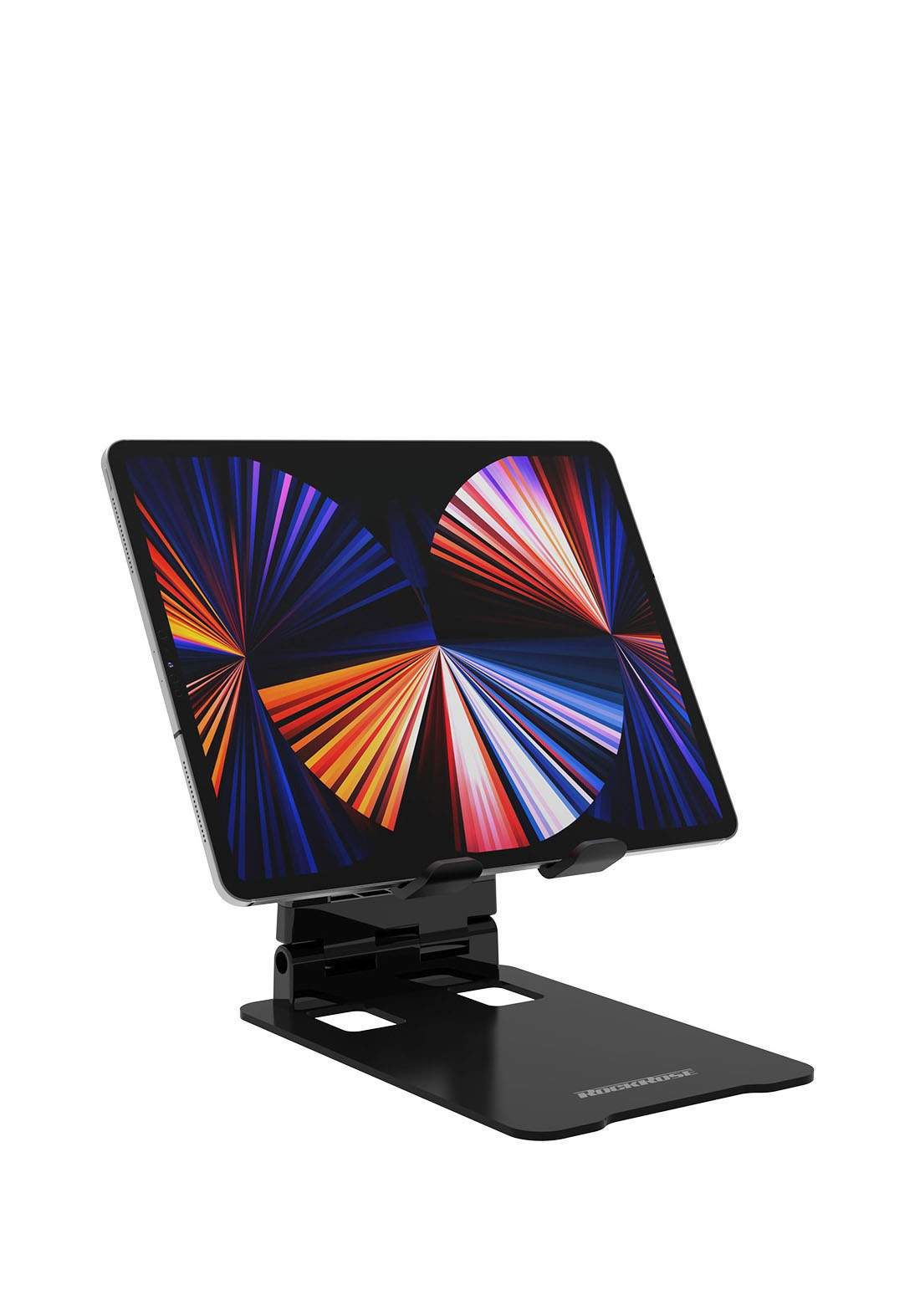 Rockrose Defensor I RRST02AT Foldable & Extendable Tablet Stand - Black ( 4335 )