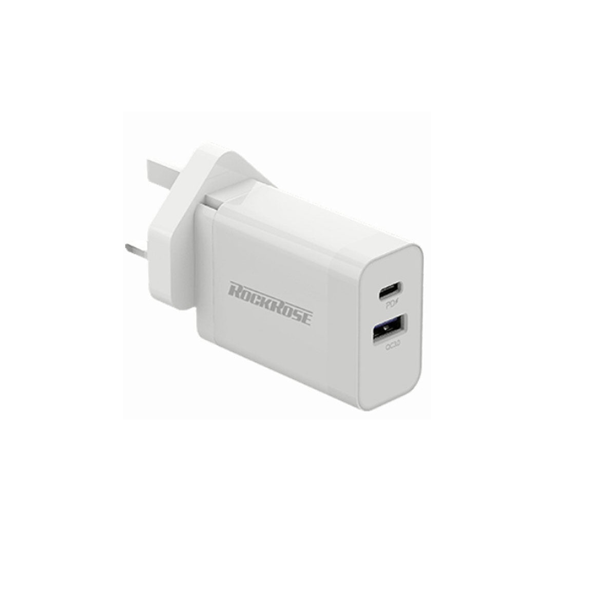 RockRose Casa PQ Pro 30W PD and QC 3.0 2-Port Travel Charger