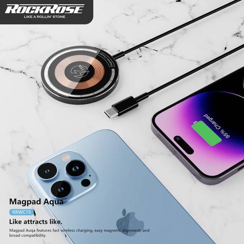 RockRose MagPad Neo MagSafe Wireless Charger 15W Black