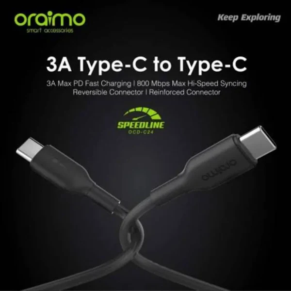 Oraimo FastLine Type-C Super Fast Charging Data Cable