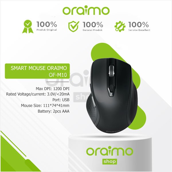 Oraimo Wireless Mouse OF-M10 (Black)