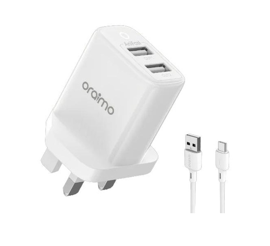 Oraimo Firefly 2U 12W Charger with TypeC Cable