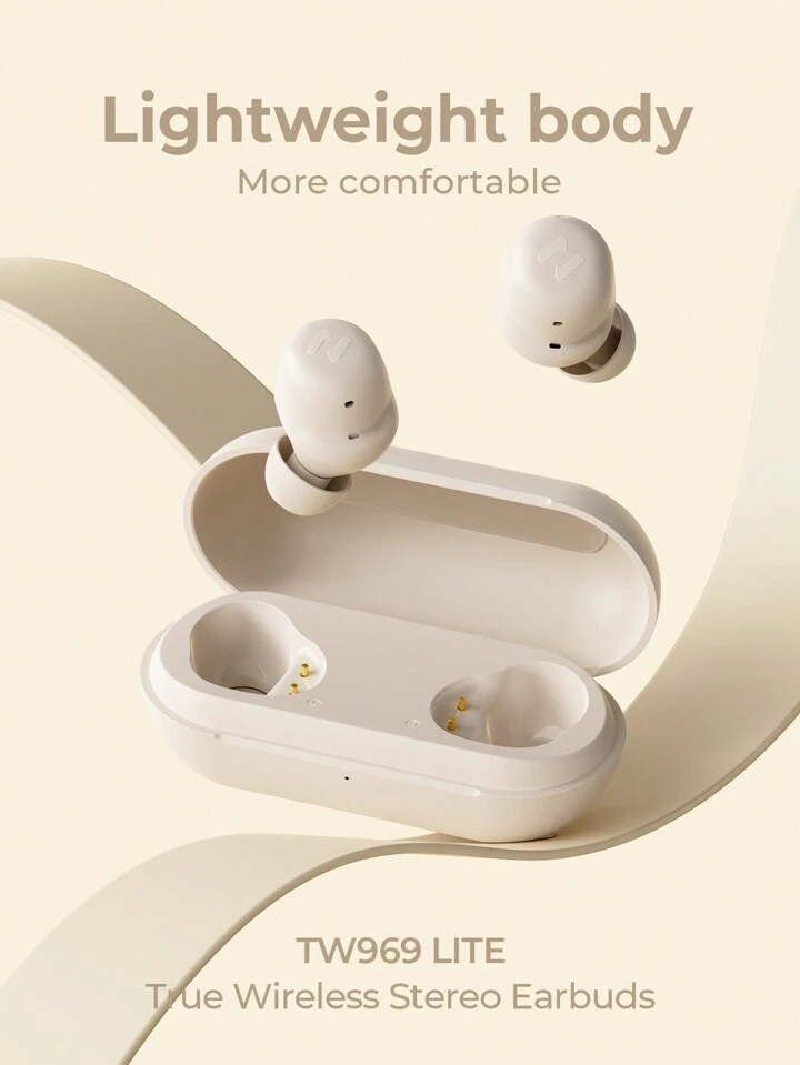 Wireless headphones HAVIT TW969 TWS Beige