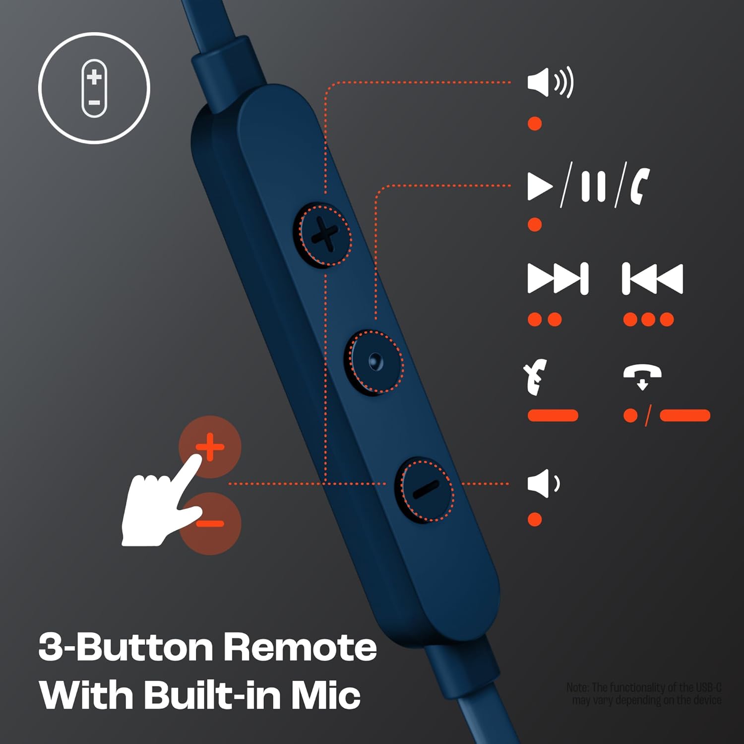 JBL Wired in-Ear Type C Headphones