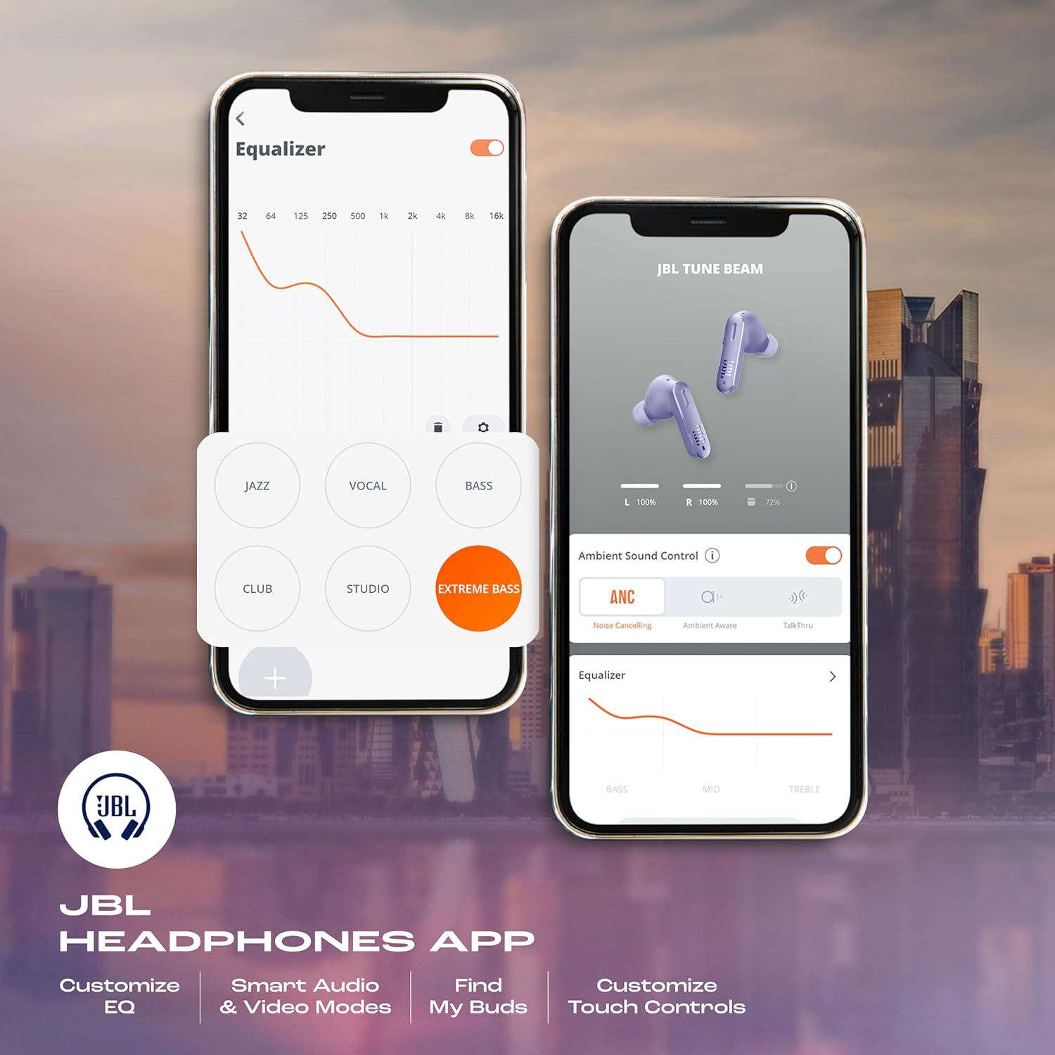 JBL Tune Beam In Ear Wireless TWS Earbuds with Mic