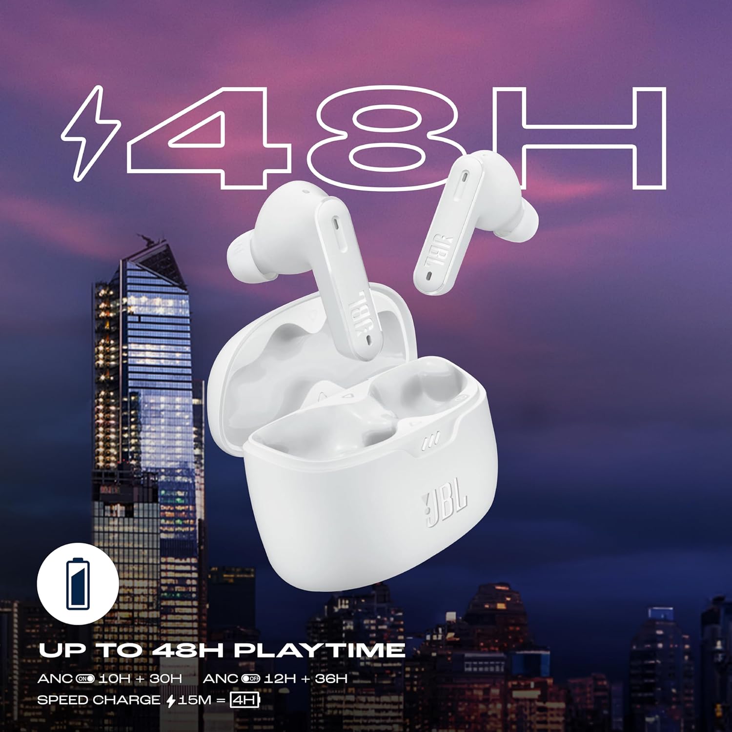 JBL Tune Beam In Ear Wireless TWS Earbuds with Mic