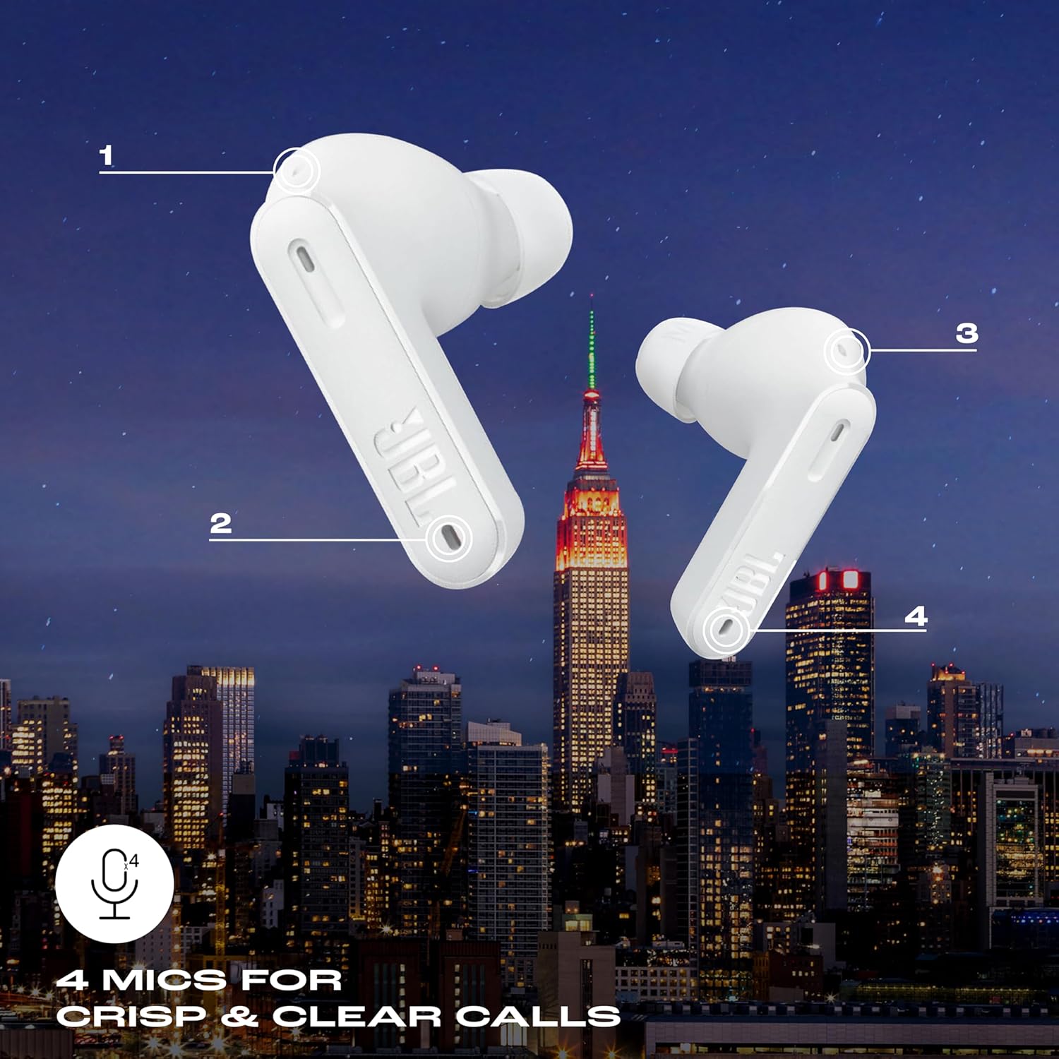 JBL Tune Beam In Ear Wireless TWS Earbuds with Mic