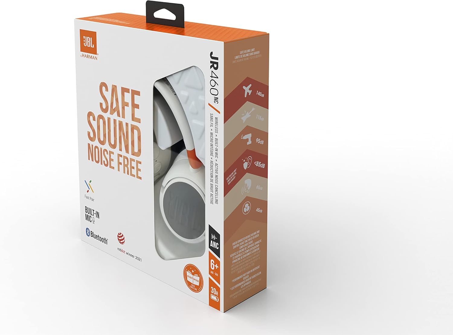 Wireless headphones for children with Sound Safe technology and a lightweight padded design