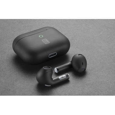 Cellularline Crystal Bluetooth Earphones- Black -BTCRYSTALTWSK