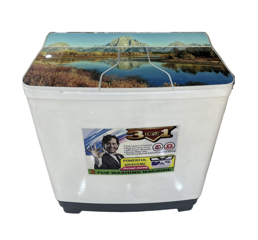 Sonic SN-30000 - 12Kg - Three Tub Washing Machine - White