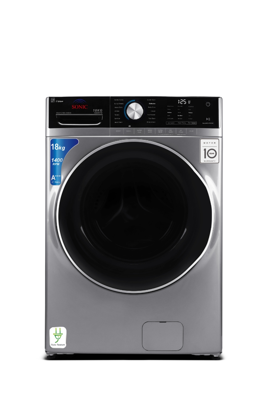 Sonic SN-FC180-1300S - 18Kg - Washing Machine - Gray