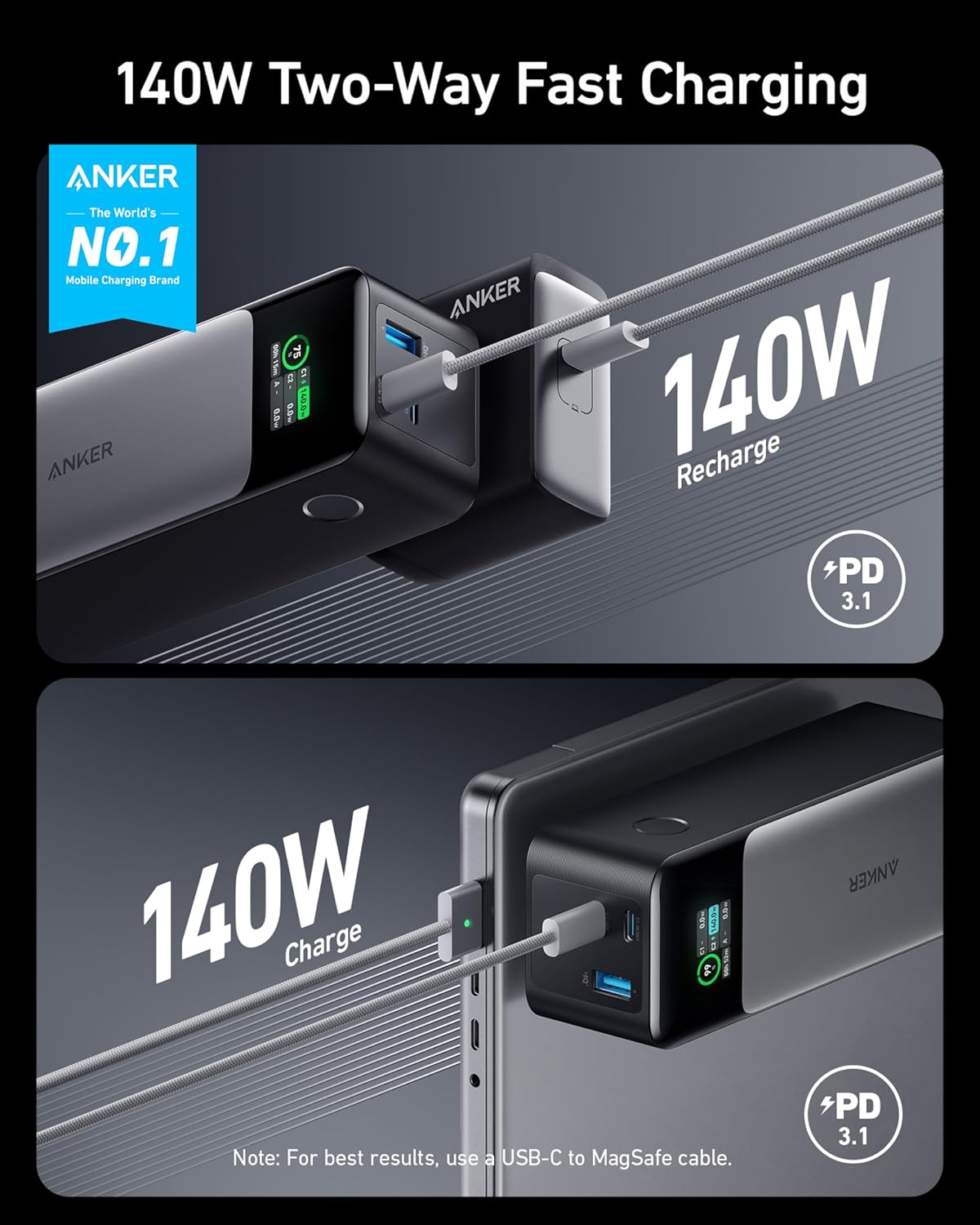 Anker 737 Power Bank Gen 2 24000mAh 140W