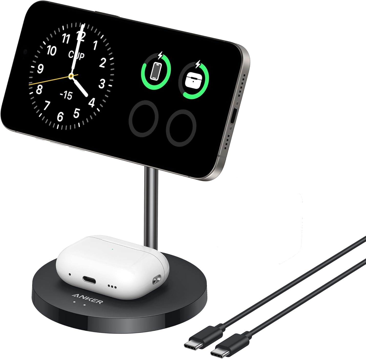 Anker MagGo Qi2 Power Bank 6600 mAh with  Adjustable Phone Stand