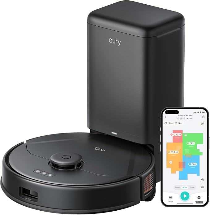 Anker Eufy Clean X8 Pro RoboVac Self -Empty Station -  Black