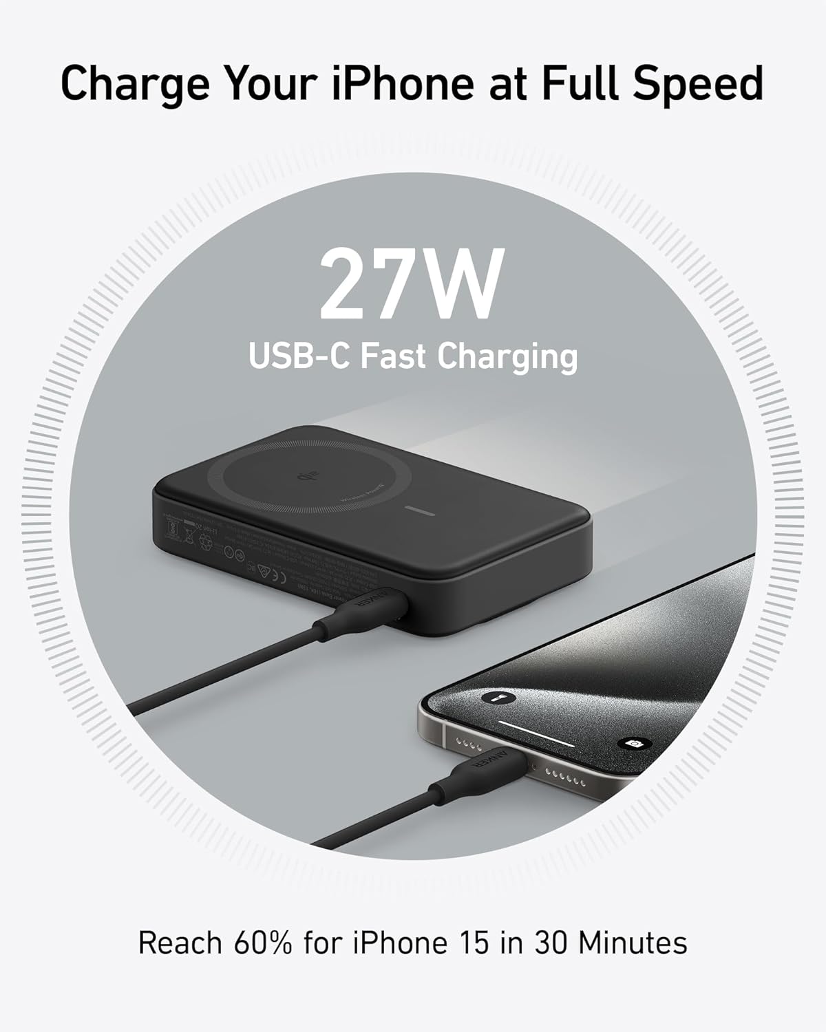 Anker MagGo Qi2 Power Bank 10K mAh with built-in  Stand
